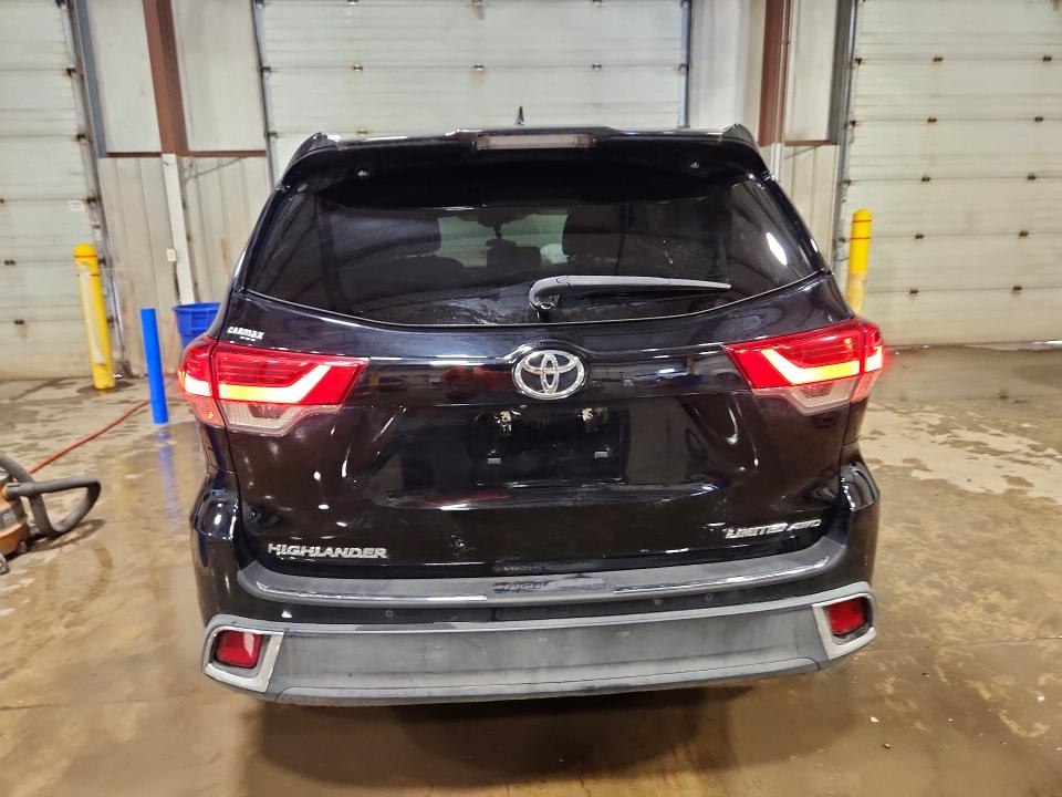 2019 Toyota Highlander VIN 5TDDZRFH5KS716336 COPART salvage auction — FRONT END, Pa - Certificate Of Salvage, sold $6,400 on 2026-07-14 (photo 6)