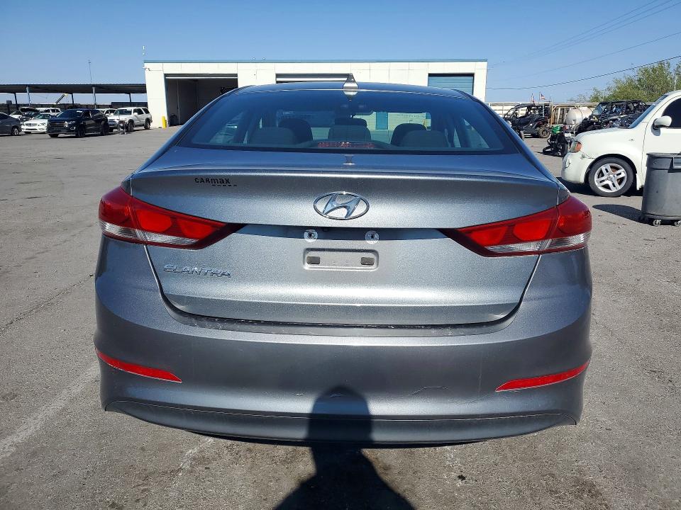 2018 Hyundai Elantra VIN KMHD84LF5JU599713 COPART salvage auction — FRONT END, Tx - Salvage Vehicle Title, sold $2,450 on 2026-07-10 (photo 6)