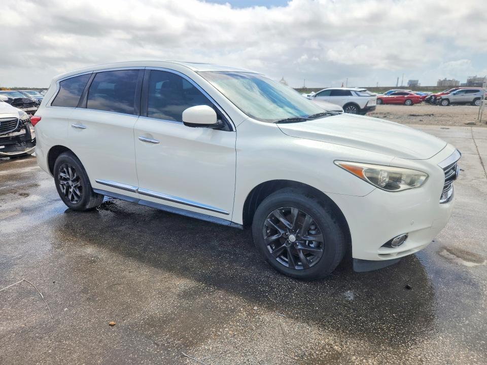 2013 Infiniti Jx35 VIN 5N1AL0MN3DC334816 COPART salvage auction — MINOR DENT/SCRATCHES, La - Permit To Sell (P), sold $625 on 2026-07-08 (photo 4)