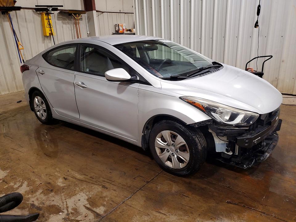 2016 Hyundai Elantra VIN KMHDH4AE2GU544137 COPART salvage auction — FRONT END, Pa - Certificate Of Salvage, sold $1,300 on 2026-07-10 (photo 4)