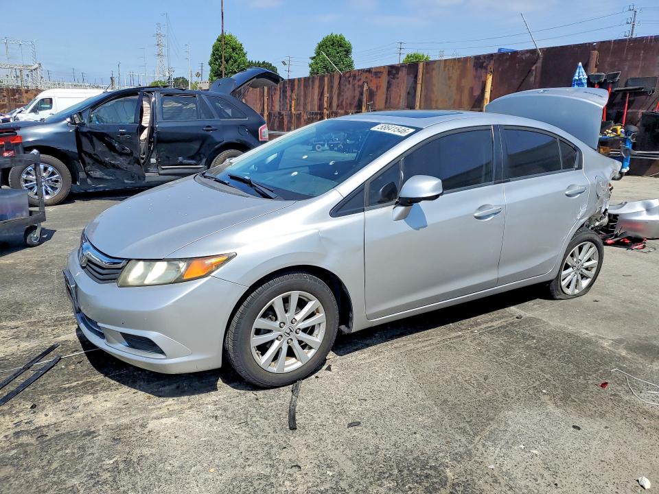 2012 Honda VIN 19XFB2F84CE326067 COPART salvage auction — REAR END, Ca - Salvage Certificate, sold $1,350 on 2026-07-10 (photo 1)