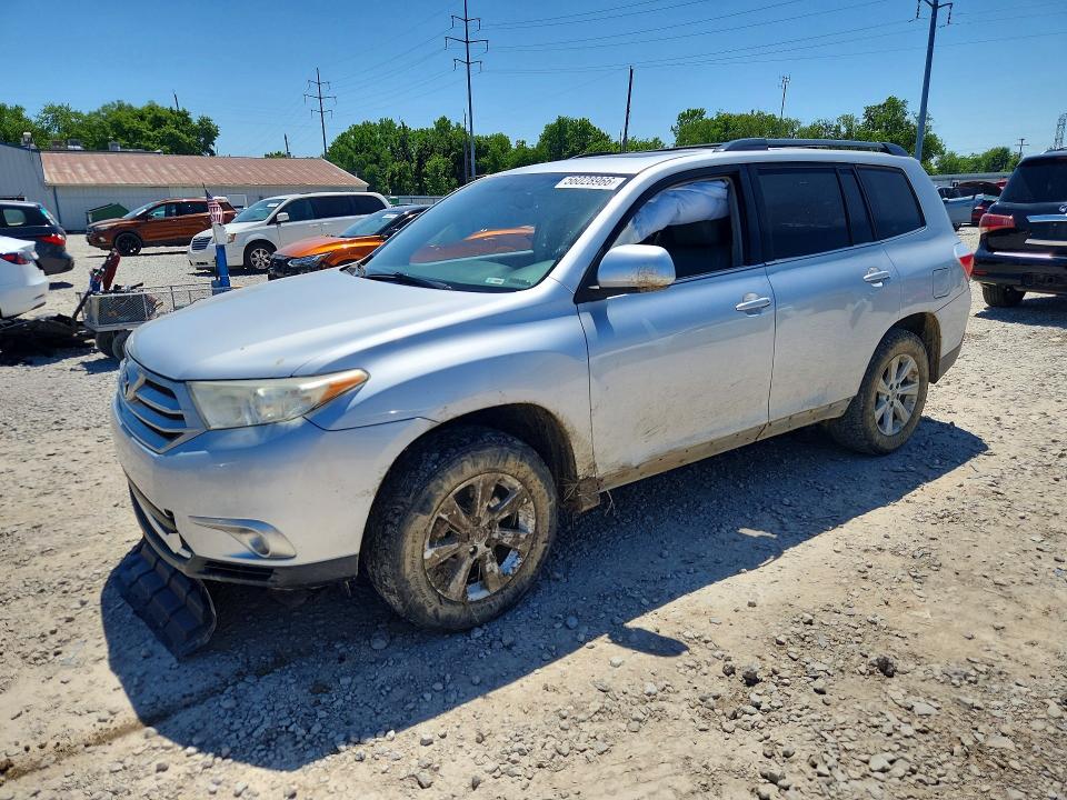 2012 Toyota Highlander VIN 5TDBK3EH8CS148014 COPART salvage auction — FRONT END, Oh - Cert Of Title-Salvage, sold $2,500 on 2026-07-17 (photo 1)
