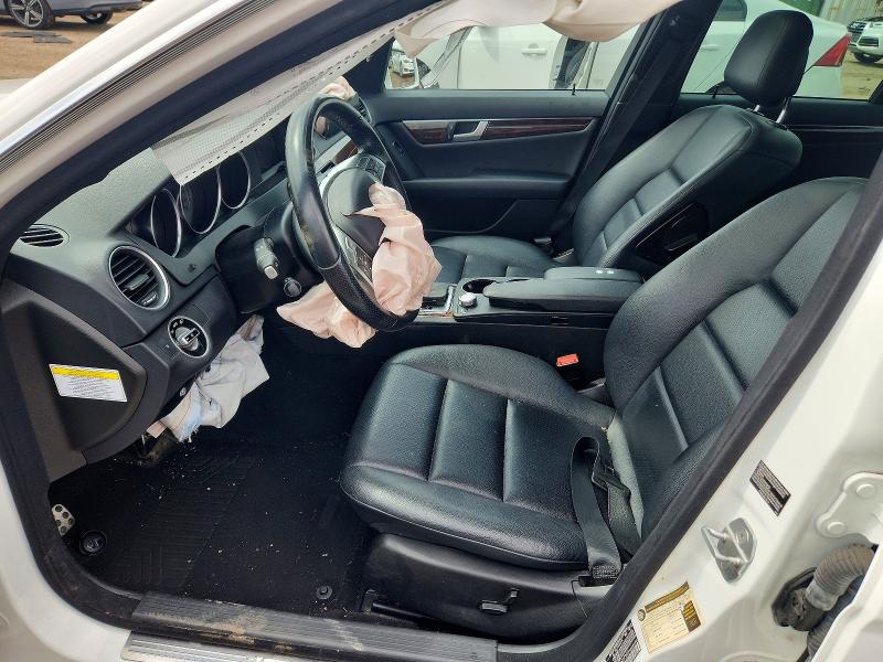 2013 Mercedes-benz C-klasse VIN WDDGF8ABXDR273403 COPART salvage auction — FRONT END, Il - Salvage Certificate, sold $1,300 on 2026-07-28 (photo 7)