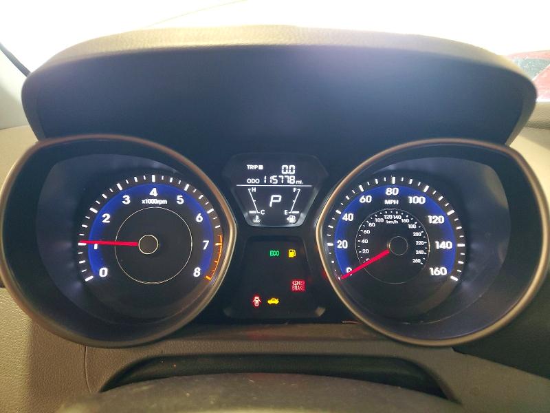 2013 Hyundai Elantra VIN 5NPDH4AE9DH324360 COPART salvage auction — VANDALISM, Mn - Cert Of Title-Prior Salvage, sold $525 on 2026-07-23 (photo 9)