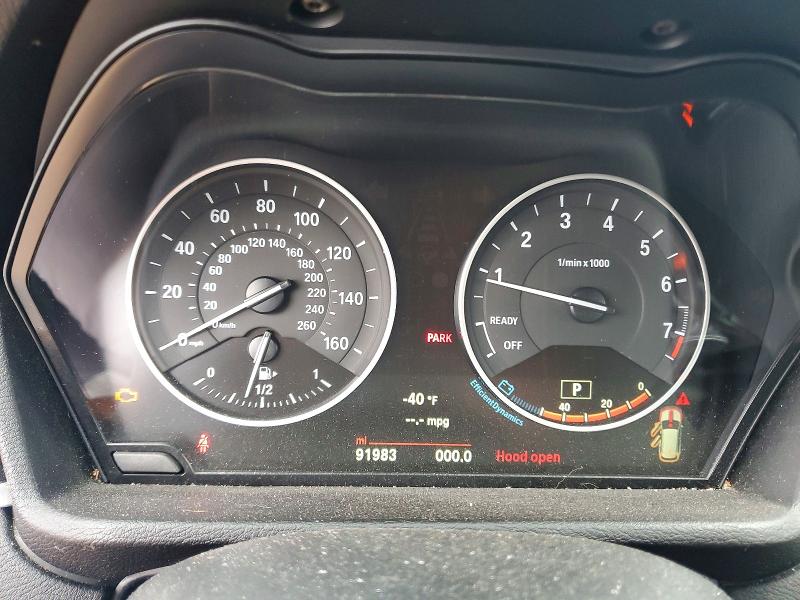 2018 BMW X1 VIN WBXHT3C36J5F90135 COPART salvage auction — FRONT END, Nc - Salvage Certificate Of Title, sold $3,650 on 2026-08-03 (photo 9)