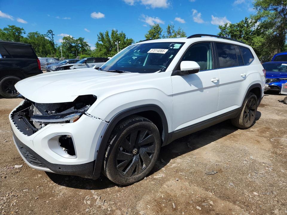 2025 Volkswagen Atlas VIN 1V2KR2CA5SC574415 COPART salvage auction — FRONT END, Fl - Certificate Of Destruction, sold $16,300 on 2026-07-30 (photo 1)