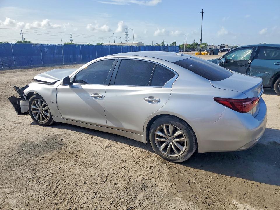 2018 Infiniti Q50 VIN JN1CV7AP0JM241444 COPART salvage auction — FRONT END, Fl - Cert Of Title Slvg Rebuildable, sold $425 on 2026-07-15 (photo 2)