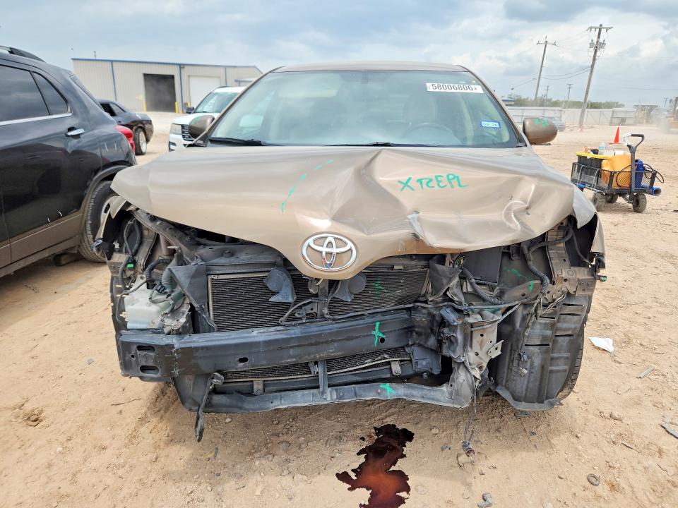 2010 Toyota Venza VIN 4T3ZK3BB3AU020953 COPART salvage auction — FRONT END, Tx - Salvage Vehicle Title, sold $1,700 on 2026-07-09 (photo 5)