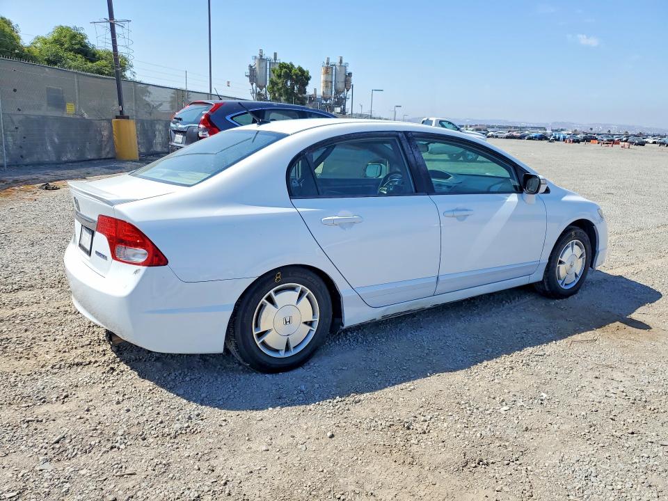 2009 Honda Civic hybrid VIN JHMFA36219S016791 COPART salvage auction — SIDE, Ca - Salvage Certificate, sold $325 on 2026-07-21 (photo 3)