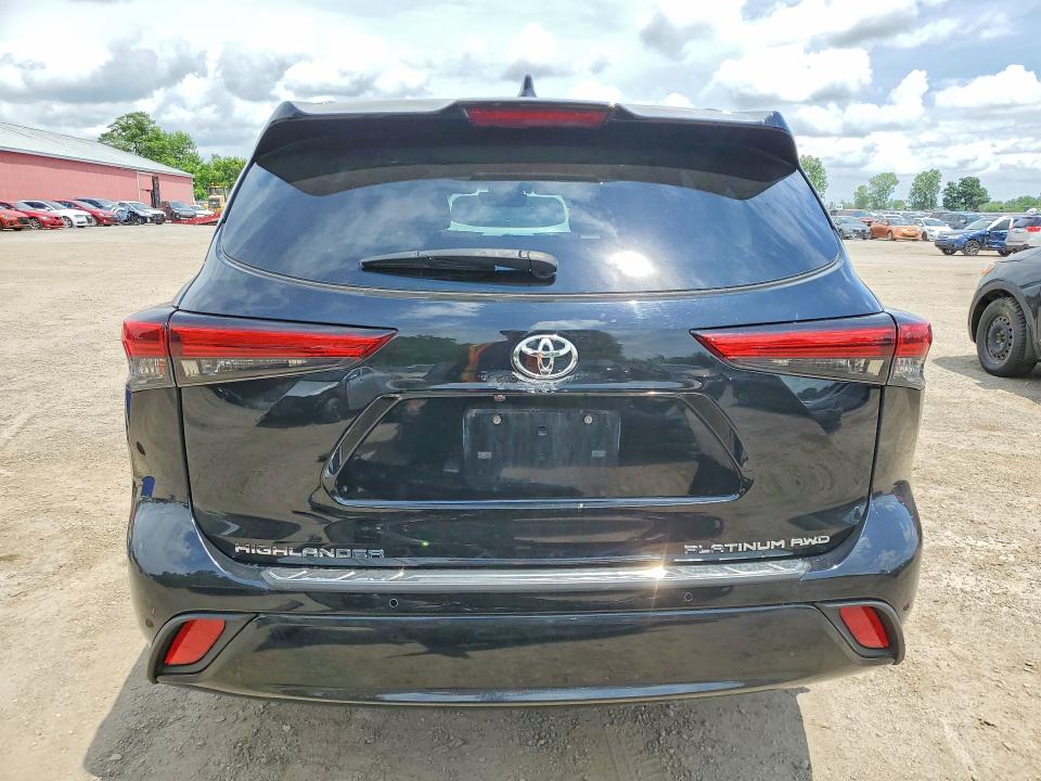 2022 Toyota Highlander VIN 5TDFZRBH7NS205665 COPART salvage auction — FRONT END, On - Permit Salvage, sold $25,000 on 2026-07-09 (photo 6)