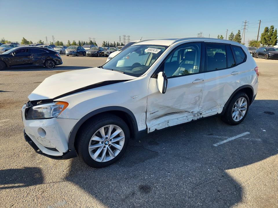 2014 BMW X3 VIN 5UXWX9C57E0D17381 COPART salvage auction — FRONT END, Ca - Salvage Certificate, sold $650 on 2026-07-09 (photo 1)