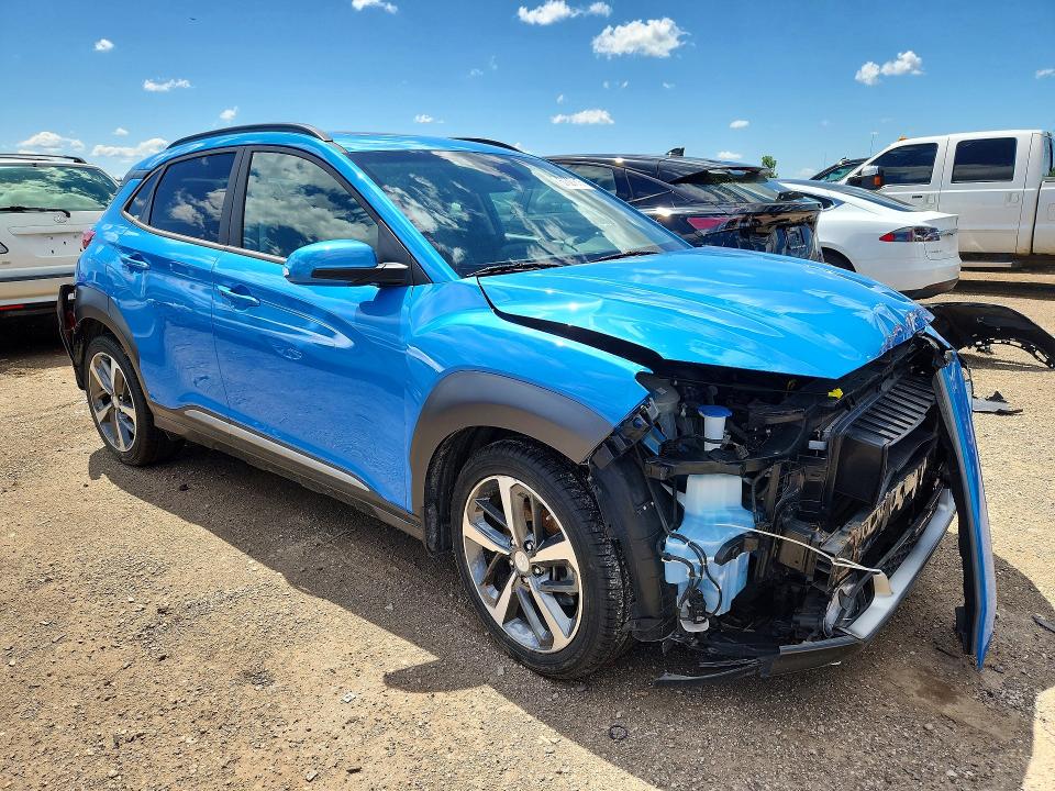 2021 Hyundai Kona VIN KM8K3CA5XMU605536 COPART salvage auction — FRONT END, IL - SALVAGE CERTIFICATE, sold $3,800 on 2026-07-28 (photo 4)