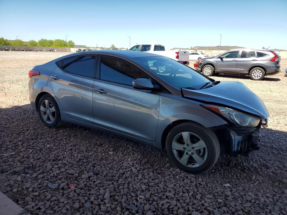 2013 Hyundai Elantra VIN KMHDH4AE7DU899719 COPART salvage auction — FRONT END, Az - Cert Of Title - Salvage, sold $575 on 2026-07-14 (photo 4)
