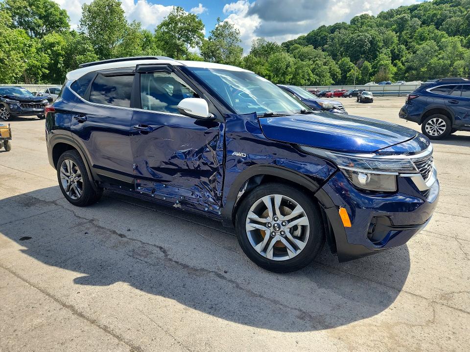 2021 Kia Seltos VIN KNDEUCAA2M7224497 COPART salvage auction — FRONT END, Pa - Certificate Of Salvage, sold $3,000 on 2026-07-23 (photo 4)