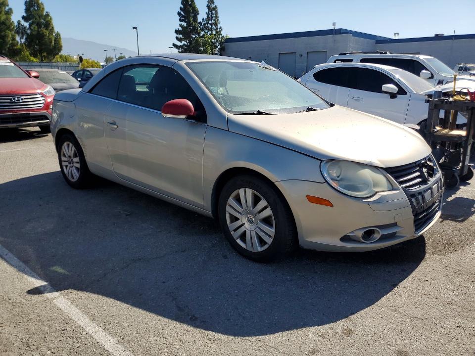 2009 Volkswagen Eos VIN WVWBA71F89V009837 COPART salvage auction — FRONT END, Ca - Cert Of Title-Salvaged, sold $525 on 2026-07-21 (photo 4)