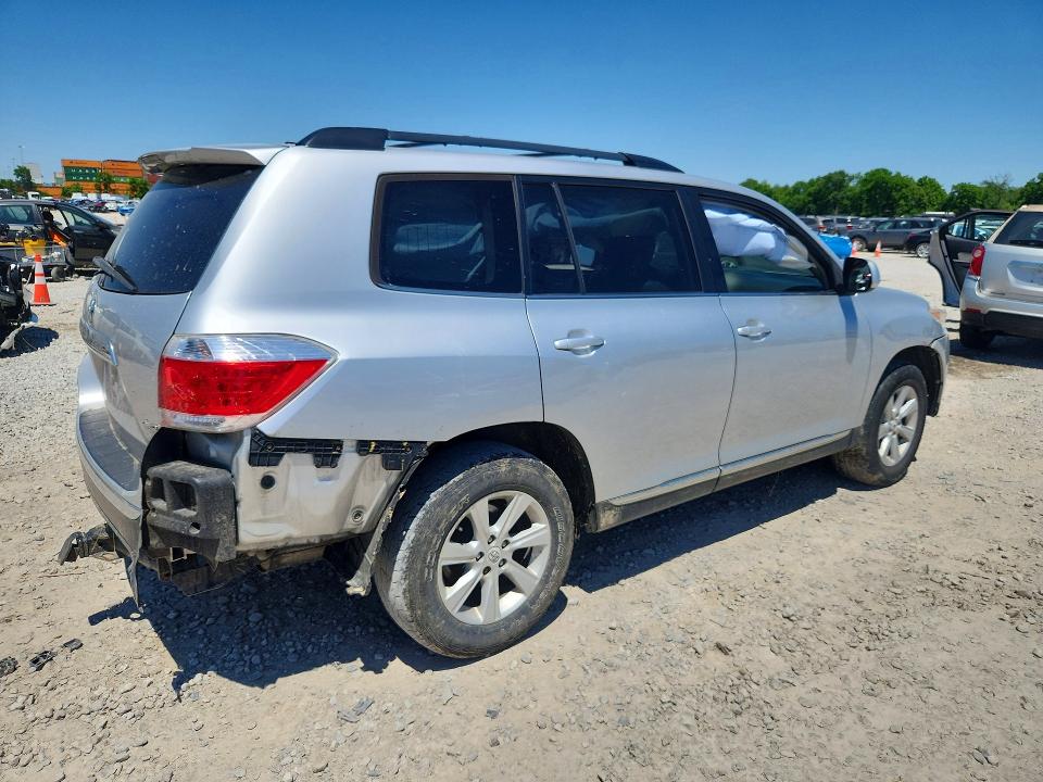 2012 Toyota Highlander VIN 5TDBK3EH8CS148014 COPART salvage auction — FRONT END, Oh - Cert Of Title-Salvage, sold $2,500 on 2026-07-17 (photo 3)