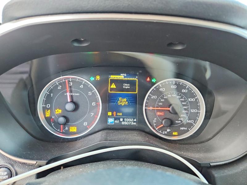 2020 Subaru VIN 4S4WMAHD6L3432635 COPART salvage auction — FRONT END, Tx - Salvage Vehicle Title, sold $3,600 on 2026-07-09 (photo 9)