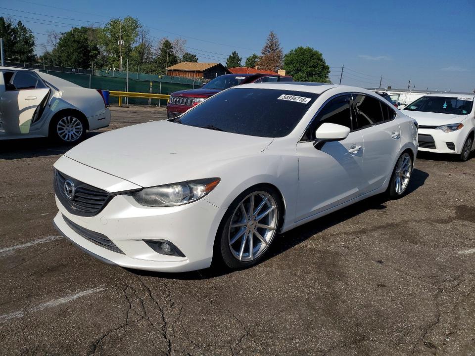 2015 Mazda 6 VIN JM1GJ1W53F1193199 COPART salvage auction — HAIL, Co - Certificate Of Title, sold $275 on 2026-07-28 (photo 1)