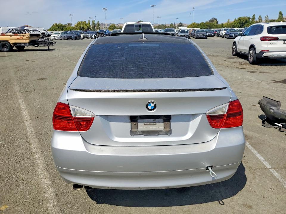 2007 BMW 3 series VIN WBAVC53567FZ70182 COPART salvage auction — FRONT END, CA - SALVAGE CERTIFICATE, sold $350 on 2026-07-17 (photo 6)