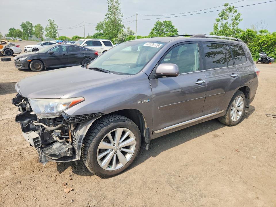 2011 Toyota Highlander VIN JTEDC3EH4B2000594 COPART salvage auction — FRONT END, Qc - Gravement Accidente, sold $2,000 on 2026-07-28 (photo 1)