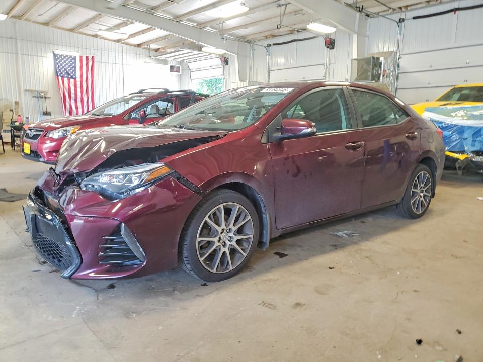 2017 Toyota Corolla VIN 5YFBURHE3HP642652 COPART salvage auction — FRONT END, Mn - Cert Of Title-Salvage, sold $5,100 on 2026-07-07 (photo 1)