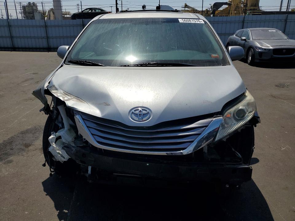 2016 Toyota Sienna VIN 5TDYK3DC1GS713662 COPART salvage auction — FRONT END, Ca - Salvage Certificate, sold $3,550 on 2026-07-13 (photo 5)