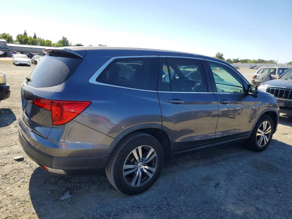 2017 Honda Pilot VIN 5FNYF5H38HB021687 COPART salvage auction — FRONT END, Ca - Salvage Certificate, sold $4,000 on 2026-07-09 (photo 3)