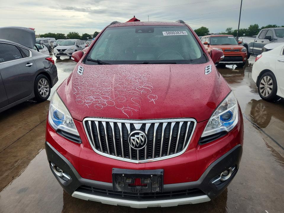 2016 Buick Encore VIN KL4CJDSB5GB661449 COPART salvage auction — HAIL, Tx - Certificate Of Title, sold $175 on 2026-07-27 (photo 5)