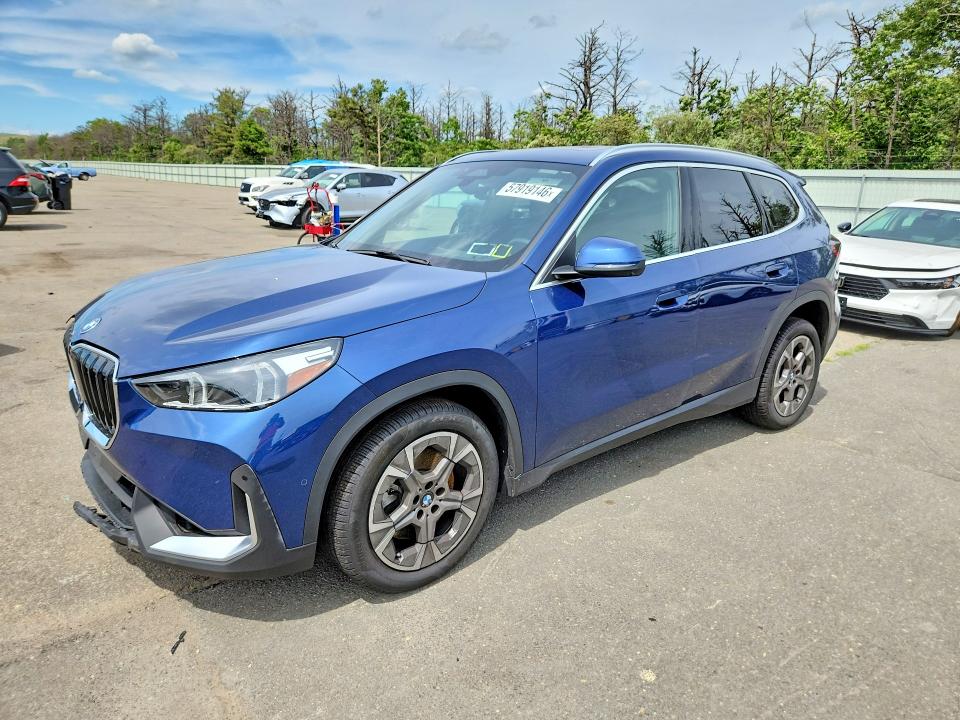 2023 BMW X1 VIN WBX73EF02P5W77125 COPART salvage auction — FRONT END, Ny - Mv-907A Salvage Certificate, sold $12,300 on 2026-07-20 (photo 1)