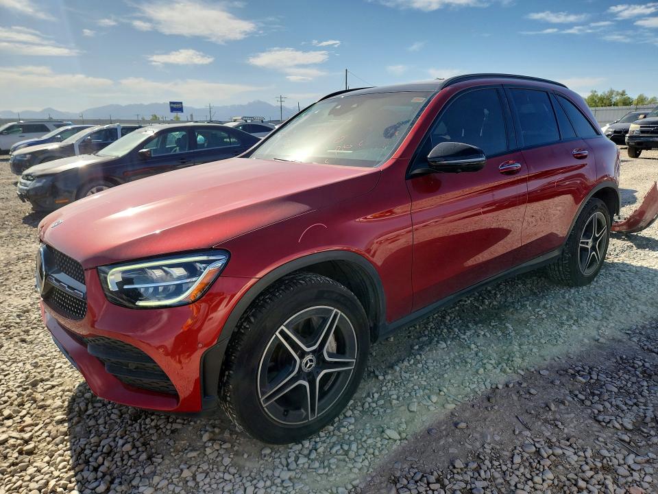 2020 Mercedes-benz Glc VIN W1N0G8EBXLF859515 COPART salvage auction — REAR END, Ut - Salvage Certificate, sold $9,600 on 2026-07-24 (photo 1)