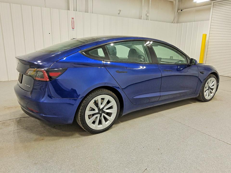 2022 Tesla Model 3 VIN 5YJ3E1EB4NF272042 COPART salvage auction — MINOR DENT/SCRATCHES, Ut - Certificate Of Title, sold $19,400 on 2026-07-07 (photo 3)