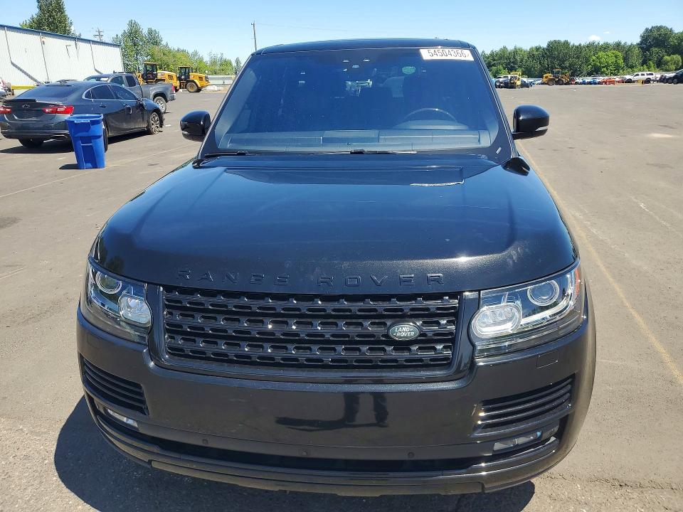 2017 Land rover RANGE ROVER VIN SALGS2FE9HA330077 COPART salvage auction — NORMAL WEAR, Or - Salvage Title Certificate, sold $6,300 on 2026-07-27 (photo 5)