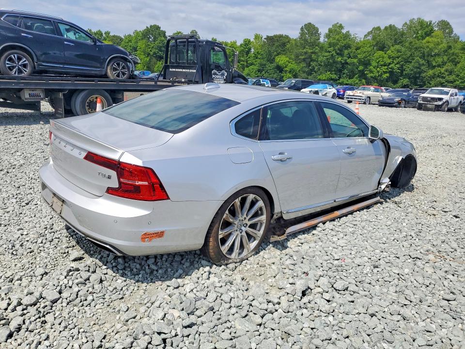 2020 Volvo S90 VIN LVYBC0AL3JP031754 COPART salvage auction — FRONT END, Nc - Salvage Certificate Of Title, sold $1,600 on 2026-07-29 (photo 3)