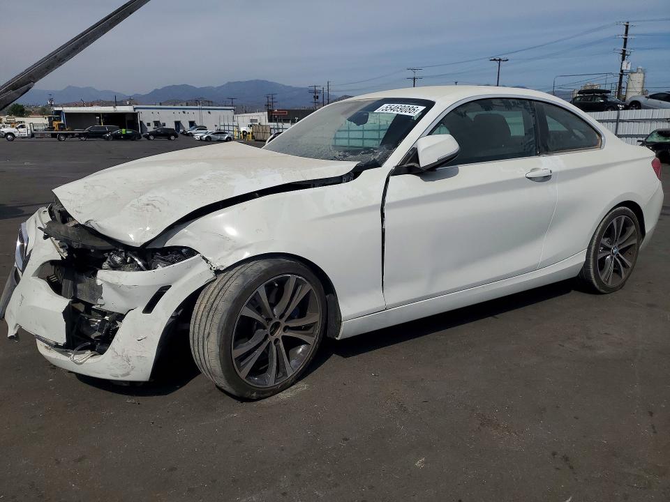 2018 BMW 2er VIN WBA2J1C57JVB98549 COPART salvage auction — FRONT END, Ca - Salvage Certificate, sold $2,850 on 2026-07-06 (photo 1)