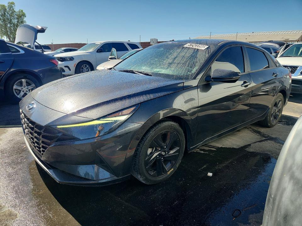 2021 Hyundai Elantra VIN 5NPLM4AG9MH025735 COPART salvage auction — MINOR DENT/SCRATCHES, Nv - Certificate Of Title, sold $8,500 on 2026-07-09 (photo 1)