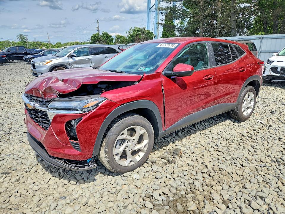 2025 Chevrolet Trax VIN KL77LFEP2SC071214 COPART salvage auction — FRONT END, Pa - Cert Of Salv-R=Reconstructed, sold $4,600 on 2026-07-15 (photo 1)