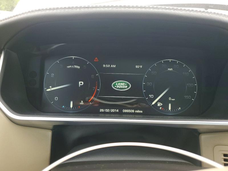 2016 Land rover RANGE ROVER VIN SALGS2PF0GA318857 COPART salvage auction — FRONT END, Ok - Cert Of Title-Salvage, sold $8,800 on 2026-07-06 (photo 9)