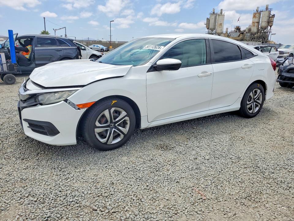 2018 Honda Civic VIN 2HGFC2F55JH564273 COPART salvage auction — FRONT END, Ca - Salvage Certificate, sold $4,800 on 2026-07-02 (photo 1)