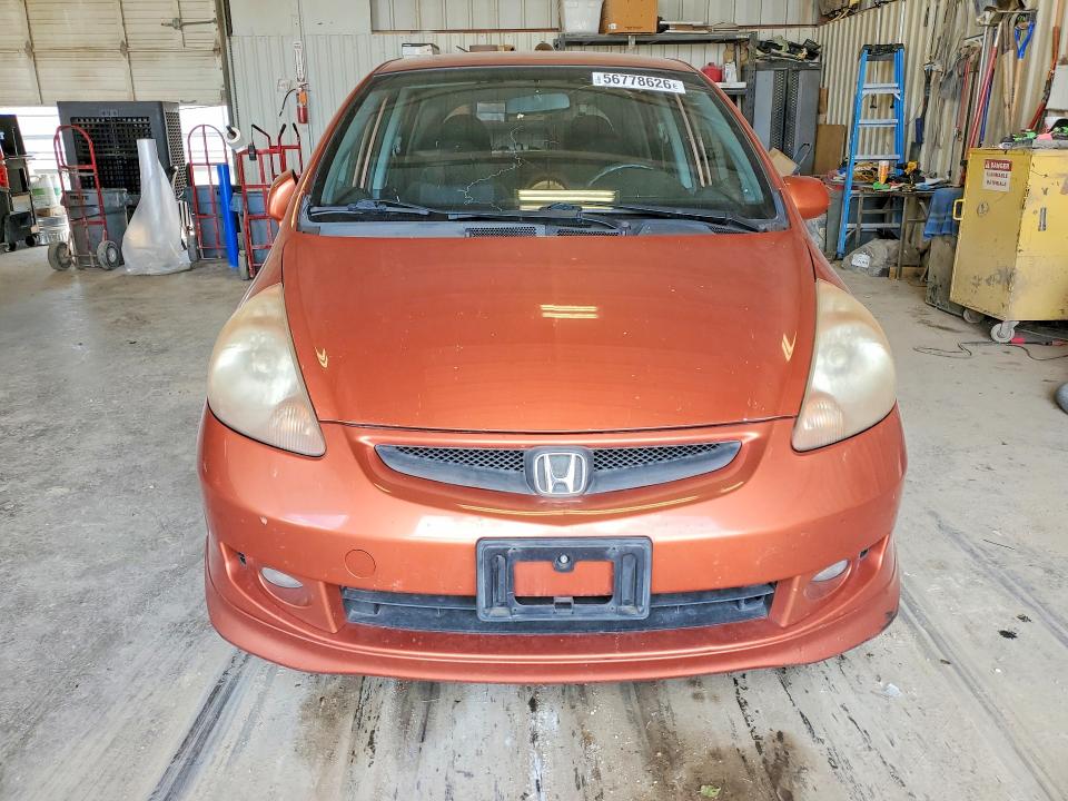 2007 Honda Fit VIN JHMGD38687S068539 COPART salvage auction — WATER/FLOOD, Tx - Salvage Title-Flood Damage, sold $550 on 2026-07-17 (photo 5)