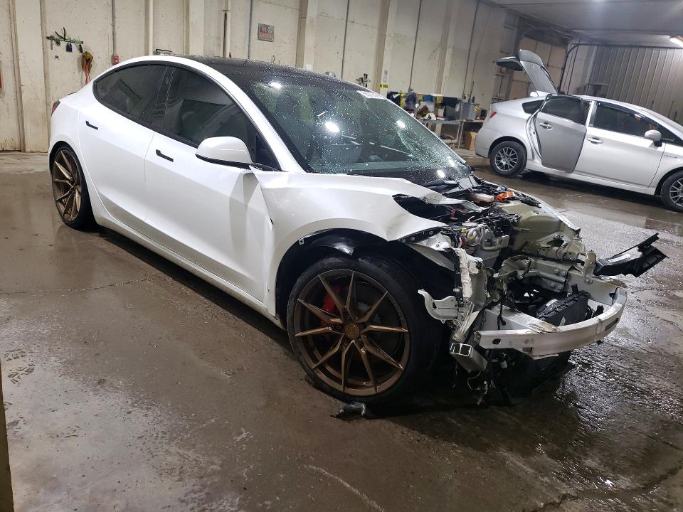 2020 Tesla Model 3 VIN 5YJ3E1EC9LF624800 COPART salvage auction — SIDE, Tn - Salvage Certificate, sold $4,800 on 2026-07-04 (photo 4)