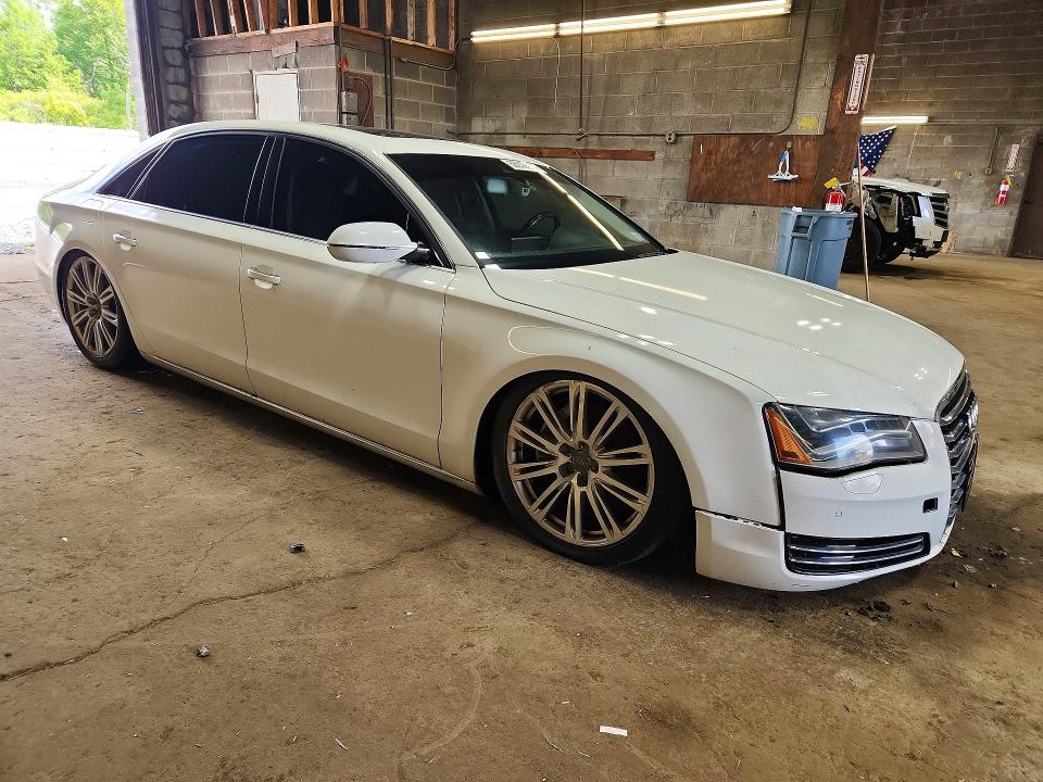 2013 Audi A8 VIN WAURGAFD2DN016452 COPART salvage auction — MECHANICAL, NY - CERTIFICATE OF TITLE, sold $375 on 2026-07-27 (photo 4)