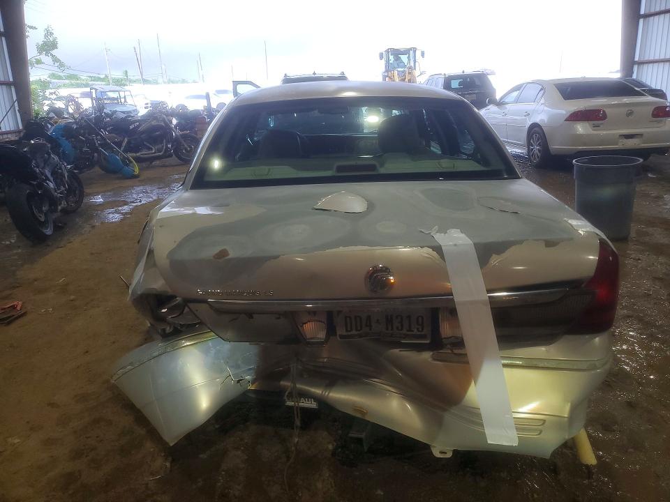 2006 Mercury Grand marquis VIN 2MEFM75V96X628014 COPART salvage auction — REAR END, TX - SALVAGE VEHICLE TITLE (P), sold $450 on 2026-07-09 (photo 6)