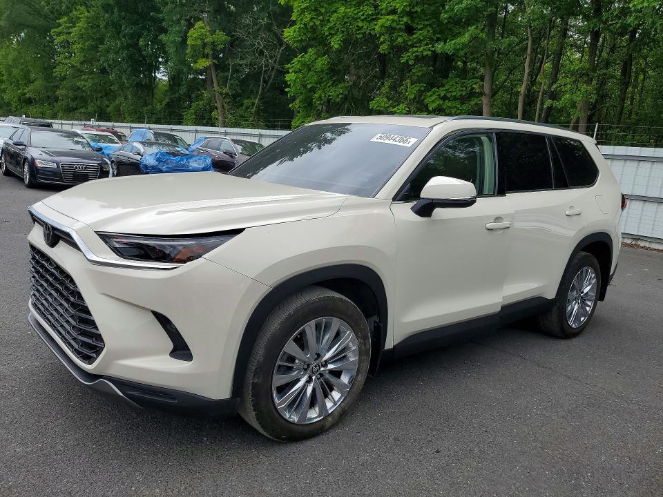 2024 Toyota Highlander VIN 5TDAAAB59RS018202 COPART salvage auction — FRONT END, Id - Salvage Certificate Of Title, sold $32,500 on 2026-07-07 (photo 1)