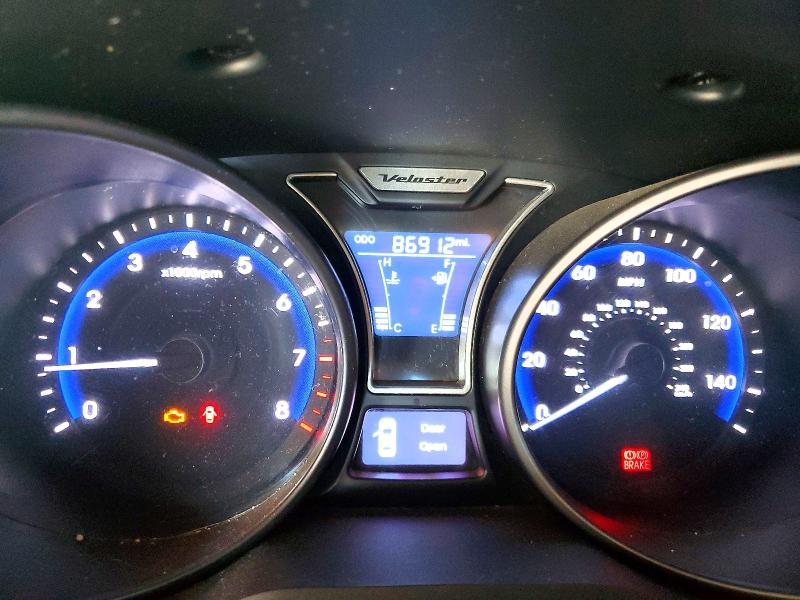 2013 Hyundai Veloster VIN KMHTC6AE7DU143328 COPART salvage auction — FRONT END, Ky - Certificate Of Title, sold $975 on 2026-07-04 (photo 9)