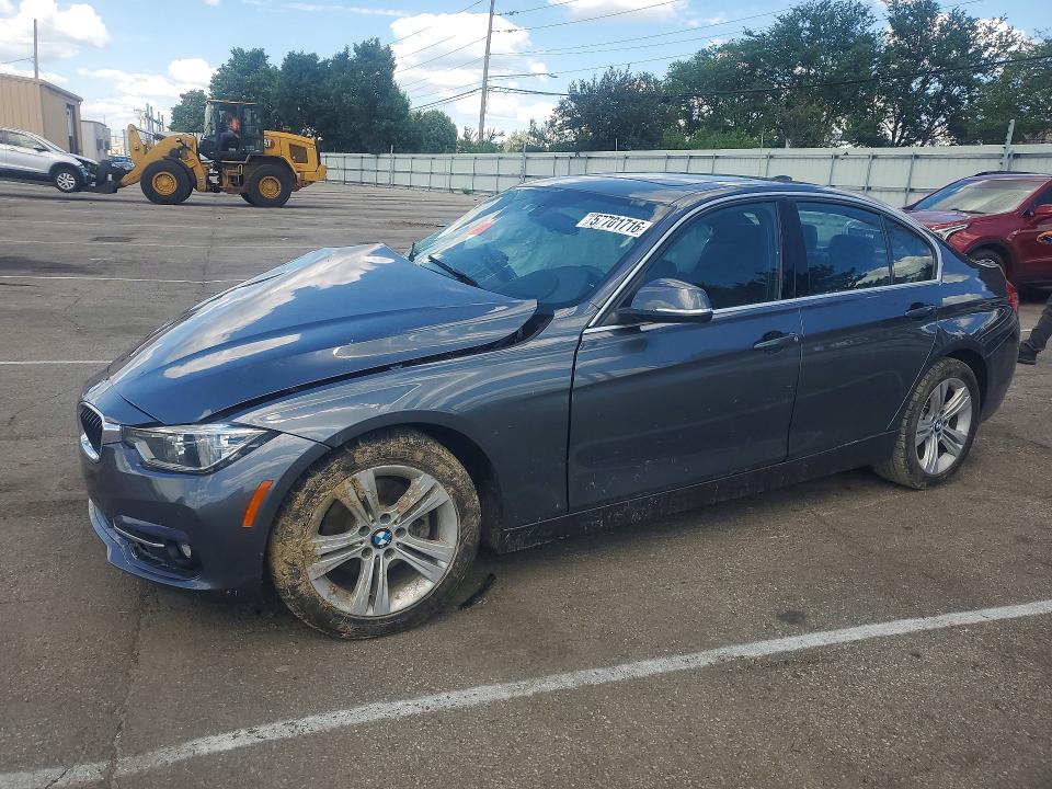 2018 BMW 3er VIN WBA8D9C59JA614301 COPART salvage auction — SIDE, Oh - Cert Of Title-Salvage, sold $350 on 2026-07-15 (photo 1)