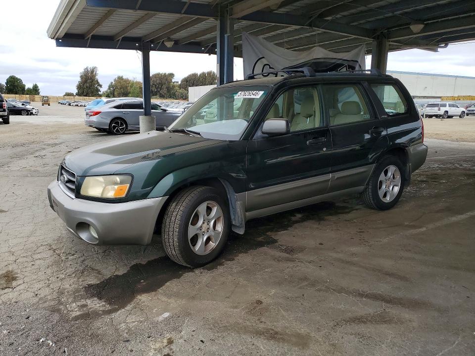 2003 Subaru Forester VIN JF1SG65663H732987 COPART salvage auction — WATER/FLOOD, CA - DIS/DLR/EXP ONLY CLEAN TITLE, sold $2,300 on 2026-07-28 (photo 1)