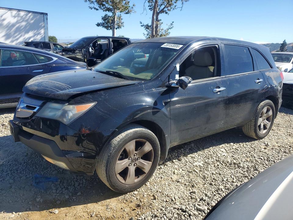 2009 Acura Mdx VIN 2HNYD28869H512927 COPART salvage auction — MINOR DENT/SCRATCHES, Ca - Dis/Dlr/Exp Only Clean Title, sold $525 on 2026-07-09 (photo 1)
