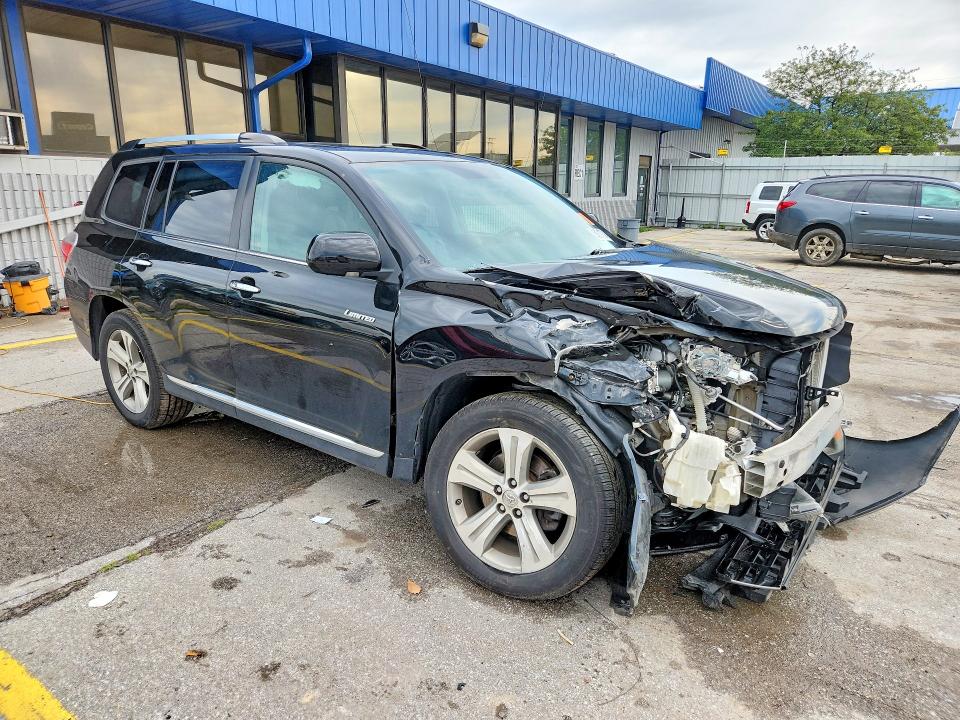 2011 Toyota Highlander VIN 5TDDK3EH7BS077041 COPART salvage auction — FRONT END, In - Cert Of Title-Salvage Title, sold $3,250 on 2026-07-06 (photo 4)