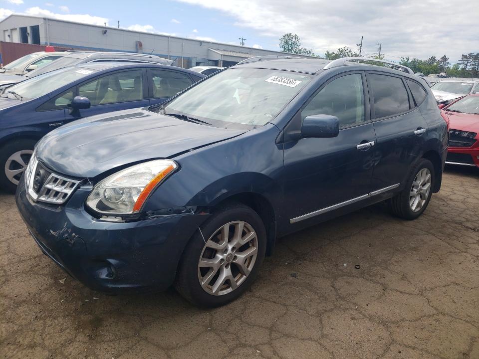 2013 Nissan Rogue VIN JN8AS5MVXDW630598 COPART salvage auction — FRONT END, Ct - Cert Of Title-Salvage, sold $525 on 2026-07-02 (photo 1)