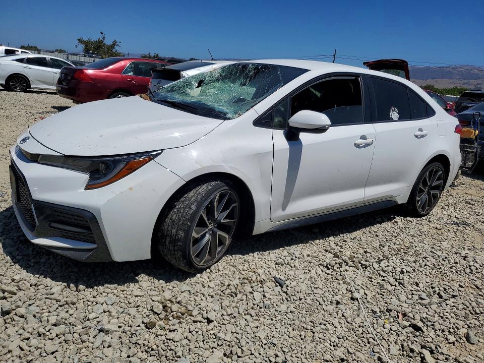2020 Toyota Corolla VIN JTDS4RCEXLJ028766 COPART salvage auction — ROOF, Ca - Salvage Certificate, sold $8,900 on 2026-07-28 (photo 1)